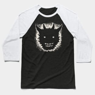 Lino Cut Devil Baseball T-Shirt